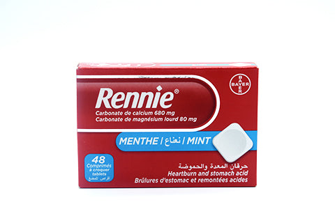 RENNIE MINT, 48 TABLETS