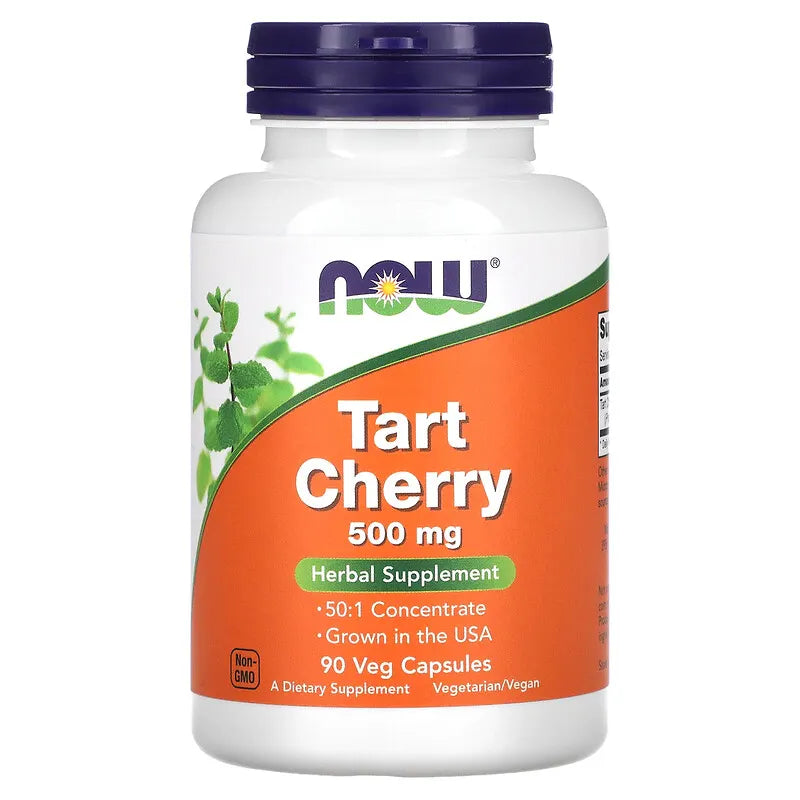 NOW TART CHERRY 500MG, 90 VEG CAPSULES