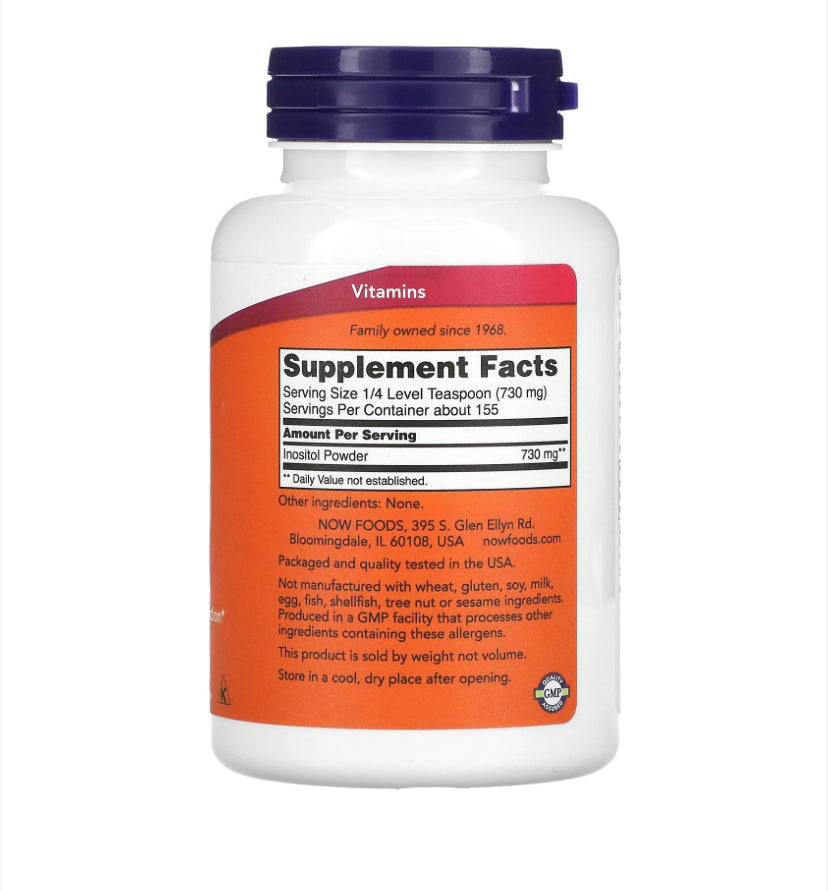 Brain Max Inositol NOW Inositol Powder 113g – Brain & Cellular Health Supplement – Caplet