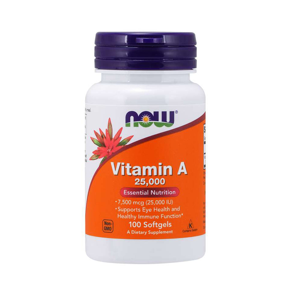 NOW VITAMIN A 25,000, 100 SOFTGELS