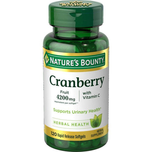 NATURE’S BOUNTY CRANBERRY 4200MG, 120 SOFTGELS