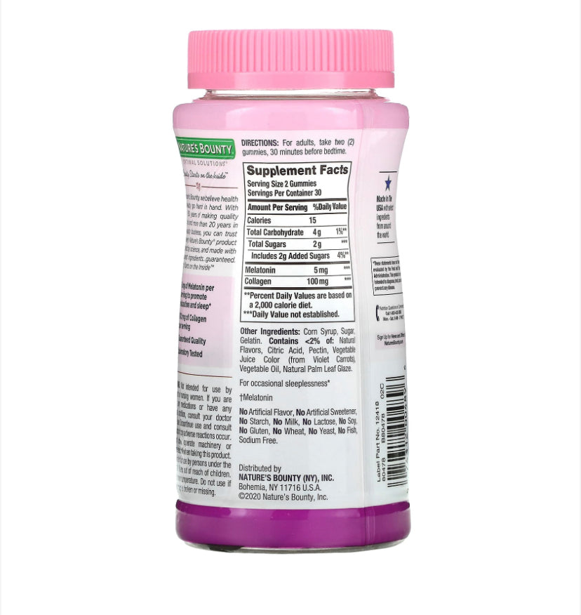 NATURE’S BOUNTY GORGEOUS SLEEP, 60 GUMMIES