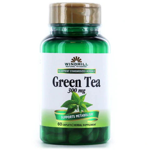 WINDMILL GREEN TEA 300MG, 60 CAPLETS