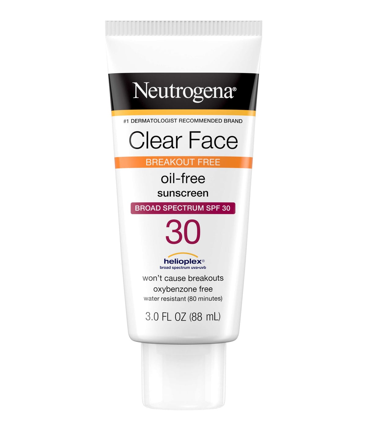 NEUTROGENA CLEAR FACE OIL-FREE SUNSCREEN SPF 30