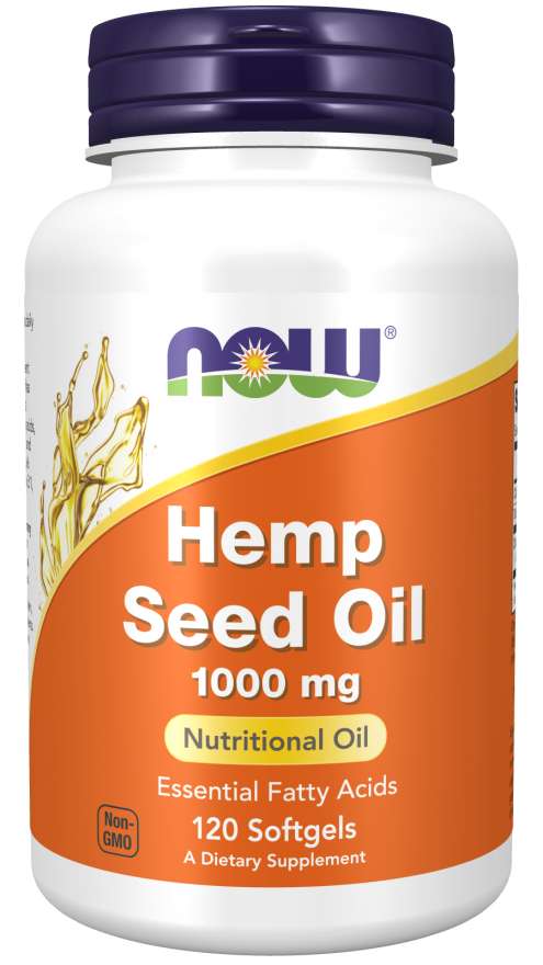 NOW HEMP SEED OIL 1000MG, 120 SOFTGELS