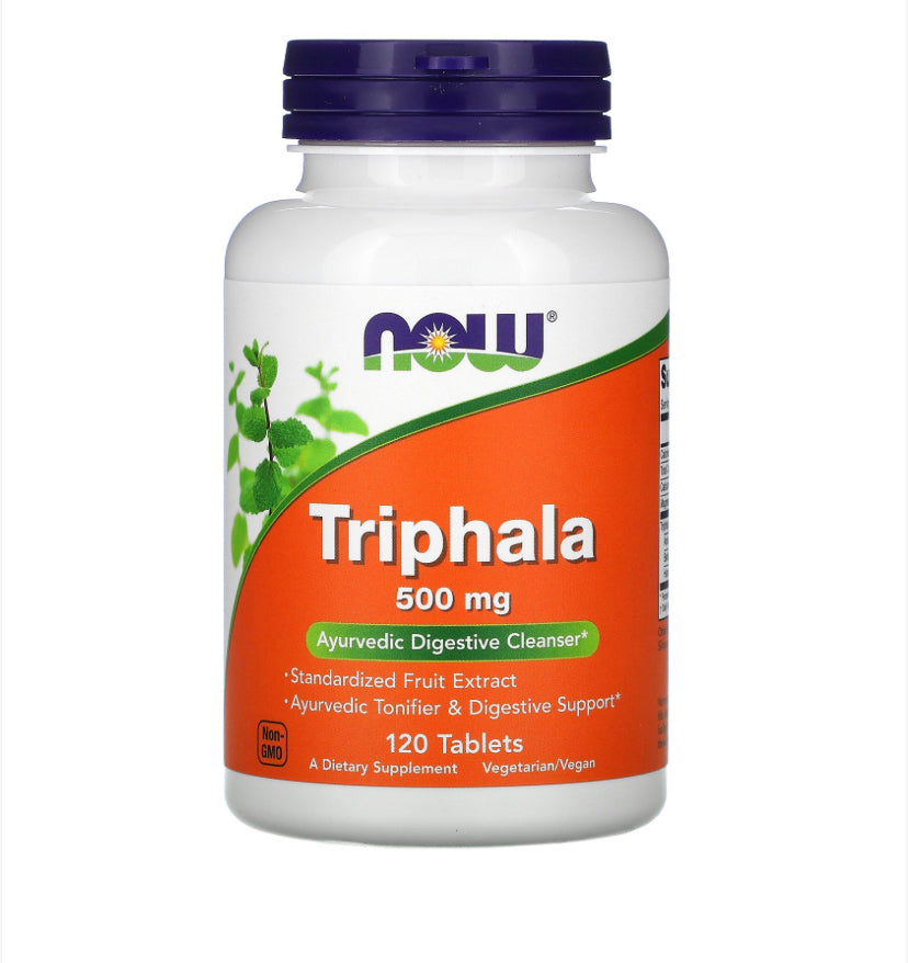 NOW TRIPHALA 500MG, 120 TABLETS