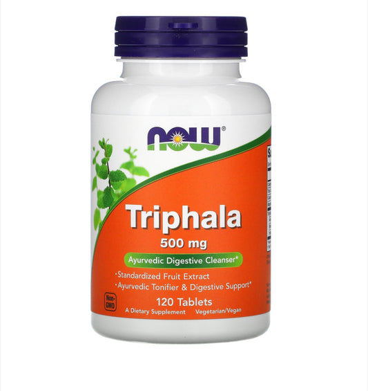 NOW TRIPHALA 500MG, 120 TABLETS
