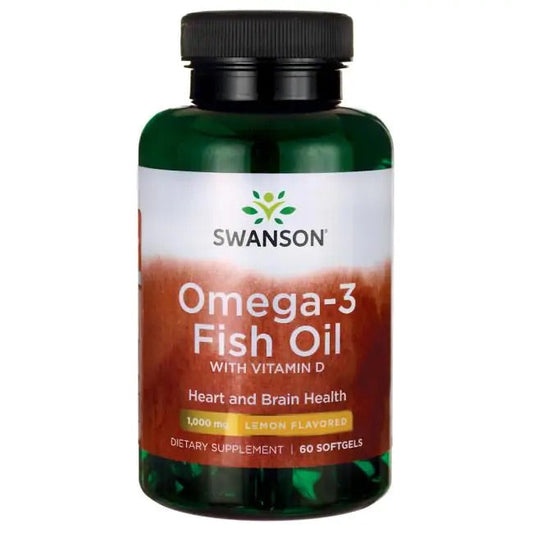 Pre-Order | Arrives in 5–10 Days – SWANSON OMEGA-3 FISH OIL, 60 SOFTGELS
