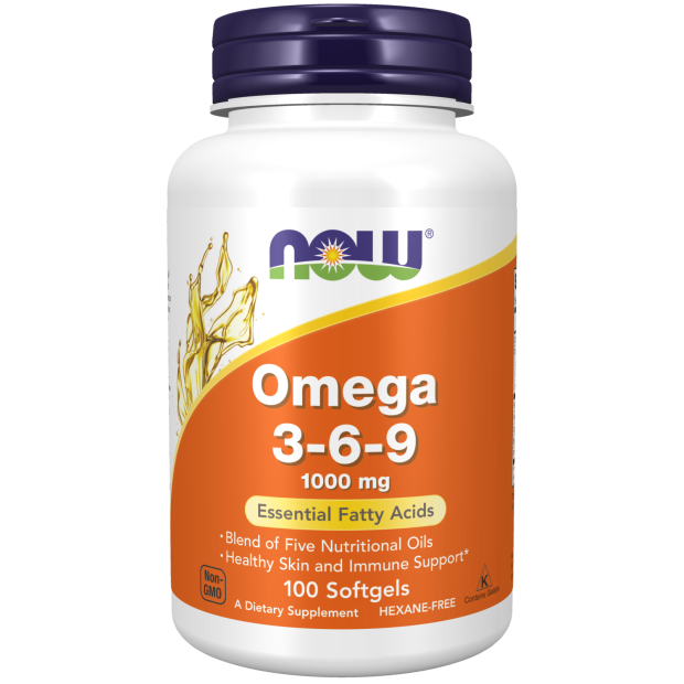 NOW OMEGA 3-6-9 1000MG, 100 SOFTGELS