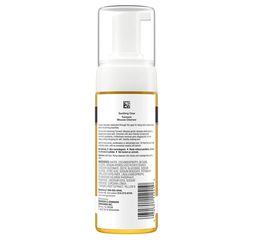 NEUTROGENA SOOTHING CLEAR TURMERIC MOUSSE CLEANSER