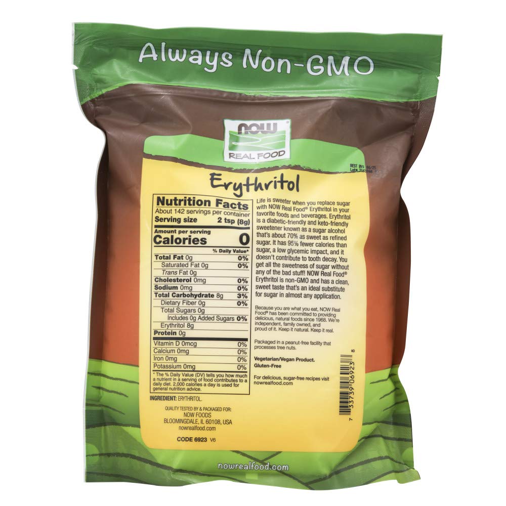 NOW REAL FOOD ERYTHRITOL 454G