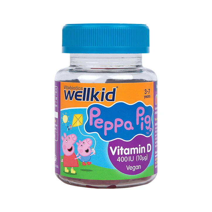 WELLKID PEPPA PIG VITAMIN D 400IU 3-7 YEARS