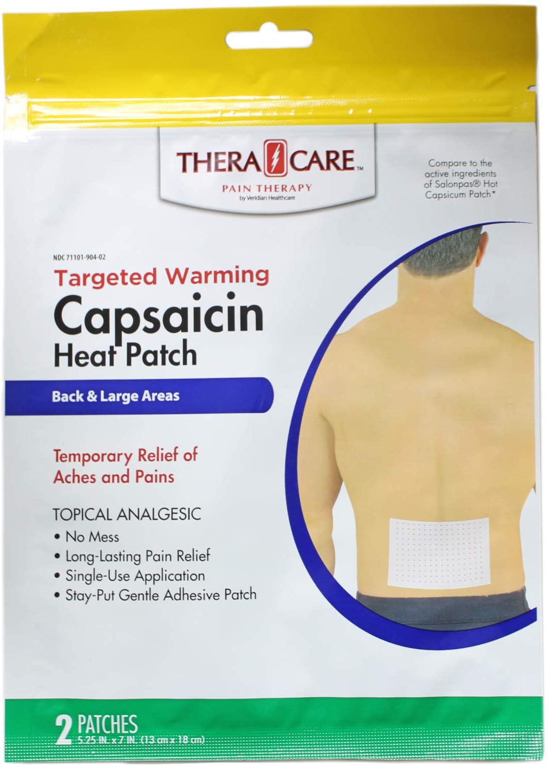 THERA CARE CAPSAICIN HEAT PATCH