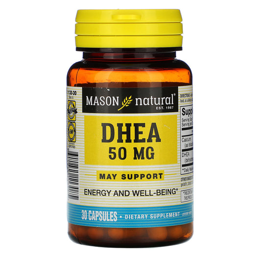 MASON NATURAL DHEA 50MG, 30 CAPSULES