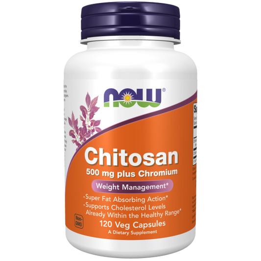 NOW CHITOSAN 500MG PLUS CHROMIUM CAPSULES
