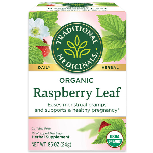 TRADITIONAL MEDICINALS ORGANIC RASPBERRY LEAF 24G