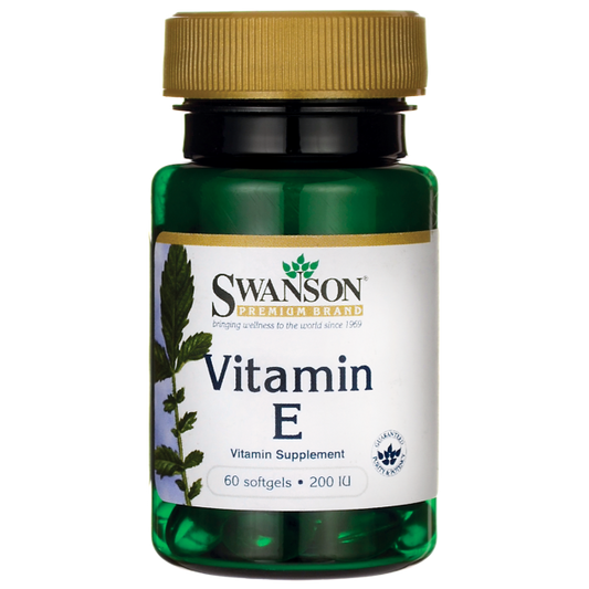 Pre-Order | Arrives in 5–10 Days – SWANSON VITAMIN E, 200 IU 60 SOFTGELS