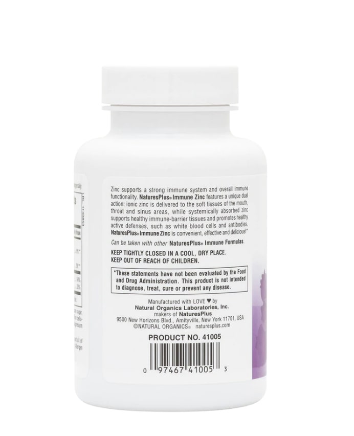 Pre-Order | Arrives in 5–10 Days – 
NATURESPLUS IMMUNE ZINC, 60 LOZENGES