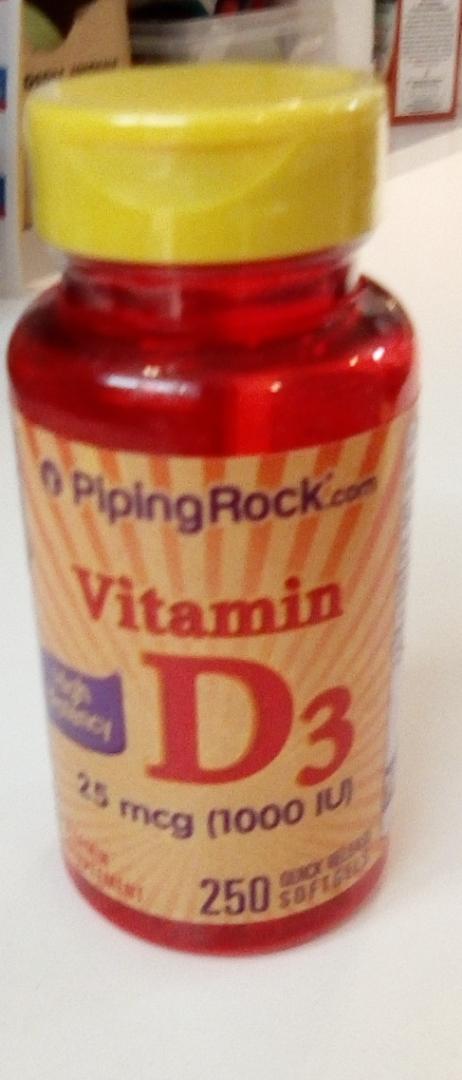 PIPING ROCK VITAMIN D3 25MCG, 250 SOFTGELS