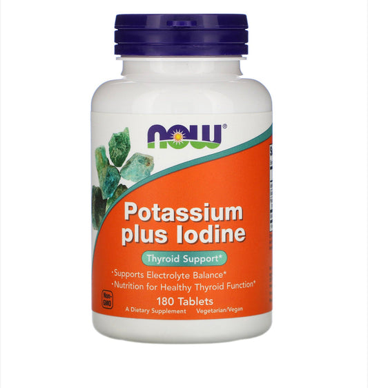 NOW POTASSIUM PLUS IODINE 180 TABLETS