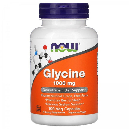 NOW GLYCINE 1000MG, 100 CAPSULES