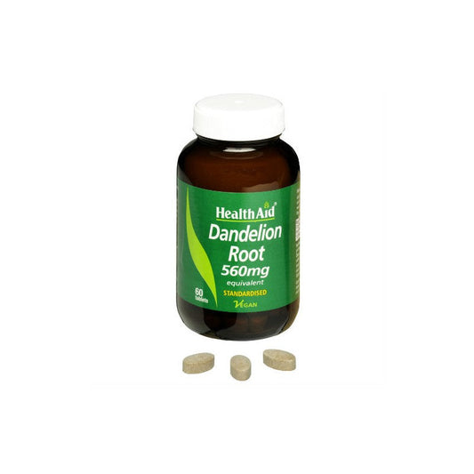 HEALTHAID DANDELION ROOT 560MG, 60 TABLETS