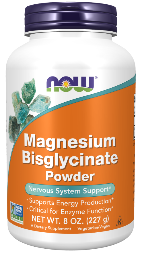 NOW MAGNESIUM BISGLYCINATE POWDER 227G