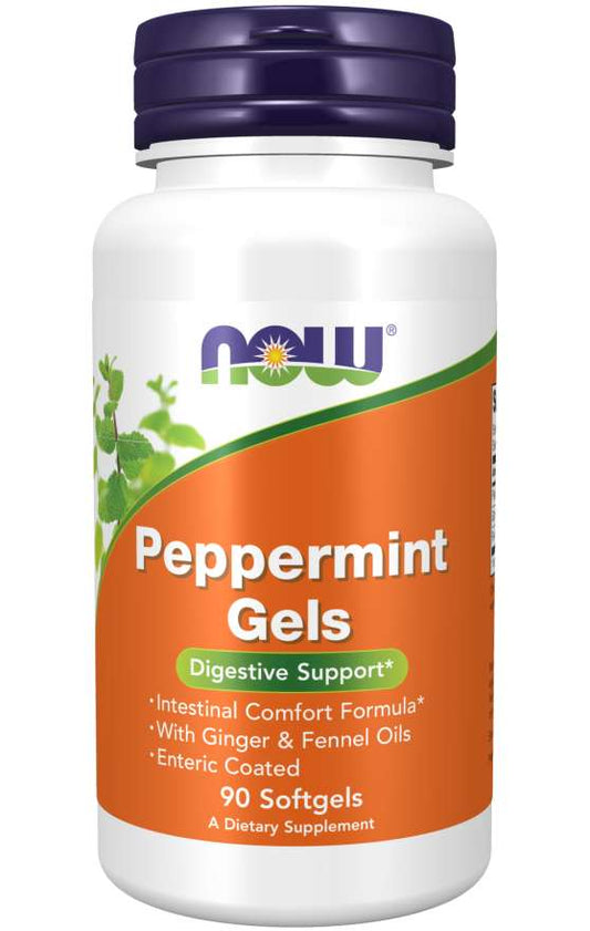 NOW PEPPERMINT GELS, 90 SOFTGELS