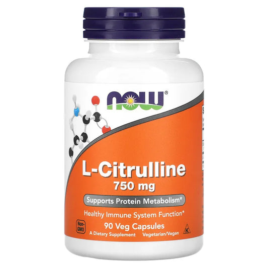 NOW L-CITRULLINE 750MG, 90 VEG CAPSULES