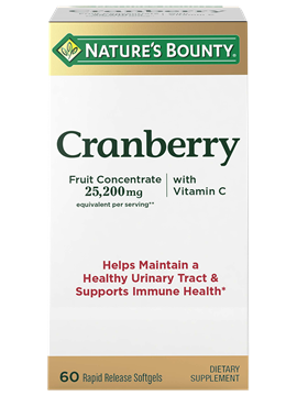 NATURE’S BOUNTY CRANBERRY 60 SOFTGELS