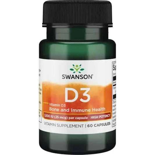 Pre-Order | Arrives in 5–10 Days – SWANSON D3, 60 CAPSULES