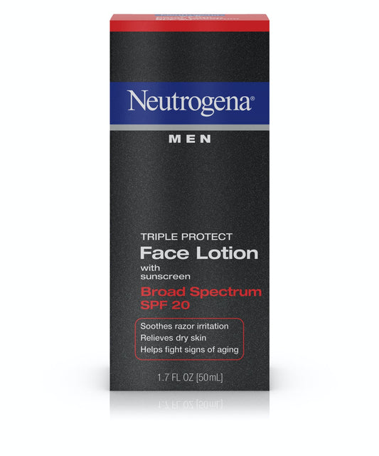 NEUTROGENA MEN FACE LOTION WITH SUNSCREEN SPF 20