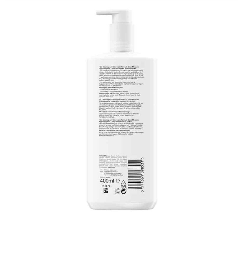 NEUTROGENA DEEP MOISTURE HYPOALLERGENIC BODY LOTION