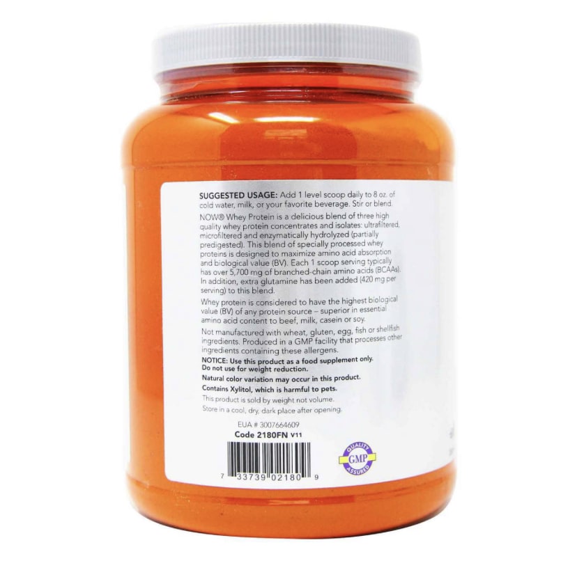 NOW SPORTS WHEY PROTEIN POWDER