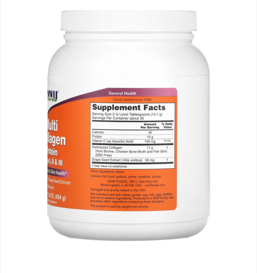 NOW MULTI COLLAGEN PROTEIN 454G