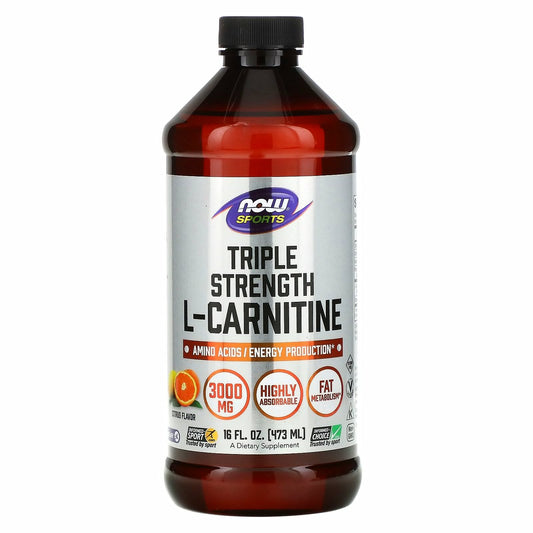 NOW SPORTS TRIPLE STRENGTH L’CARNITINE LIQUID 473ML
