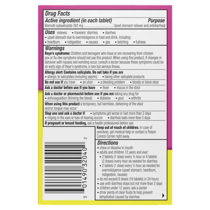 PEPTO BISMOL CHEWABLES - E-Pharmacy Ghana