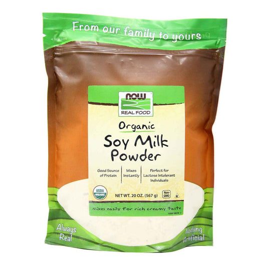 NOW REAL FOOD ORGANIC SOY MILK POWDER 567g