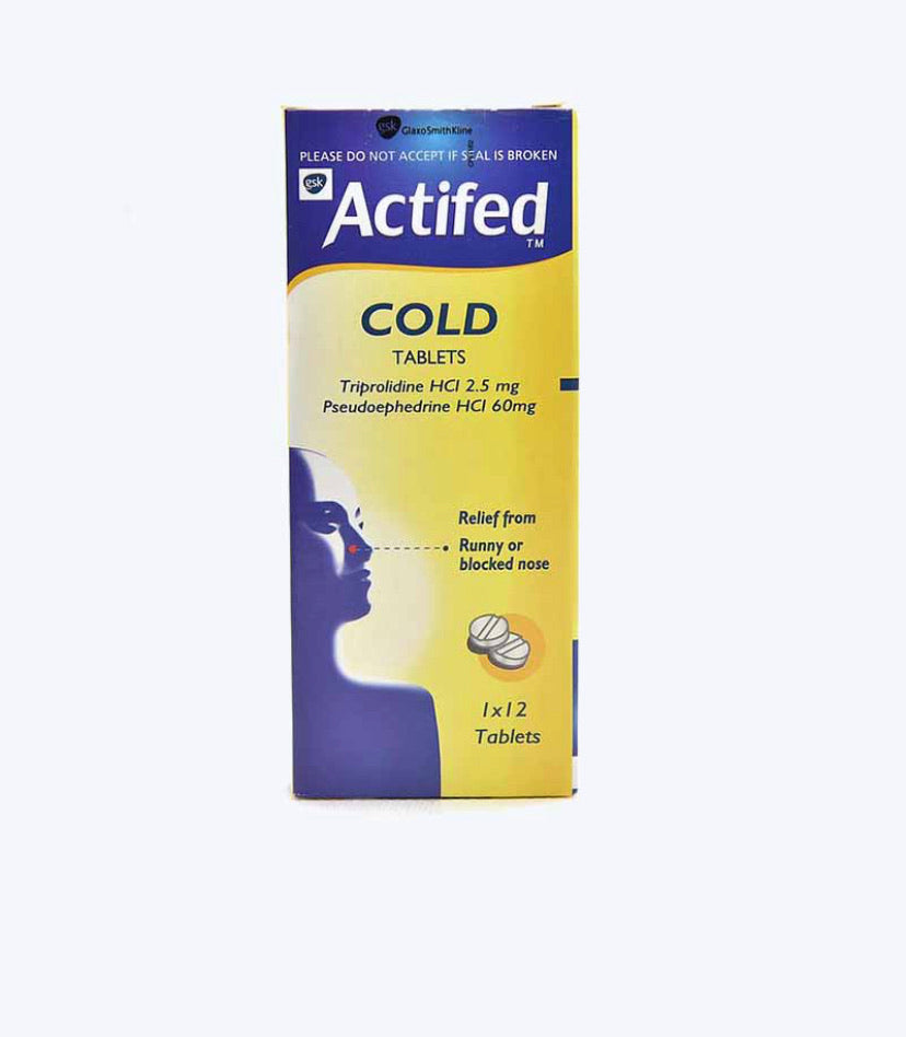 Cold Tablets Names List Actifed Cold Tablets – Fast Relief for Cold & Allergy Symptoms – Caplet