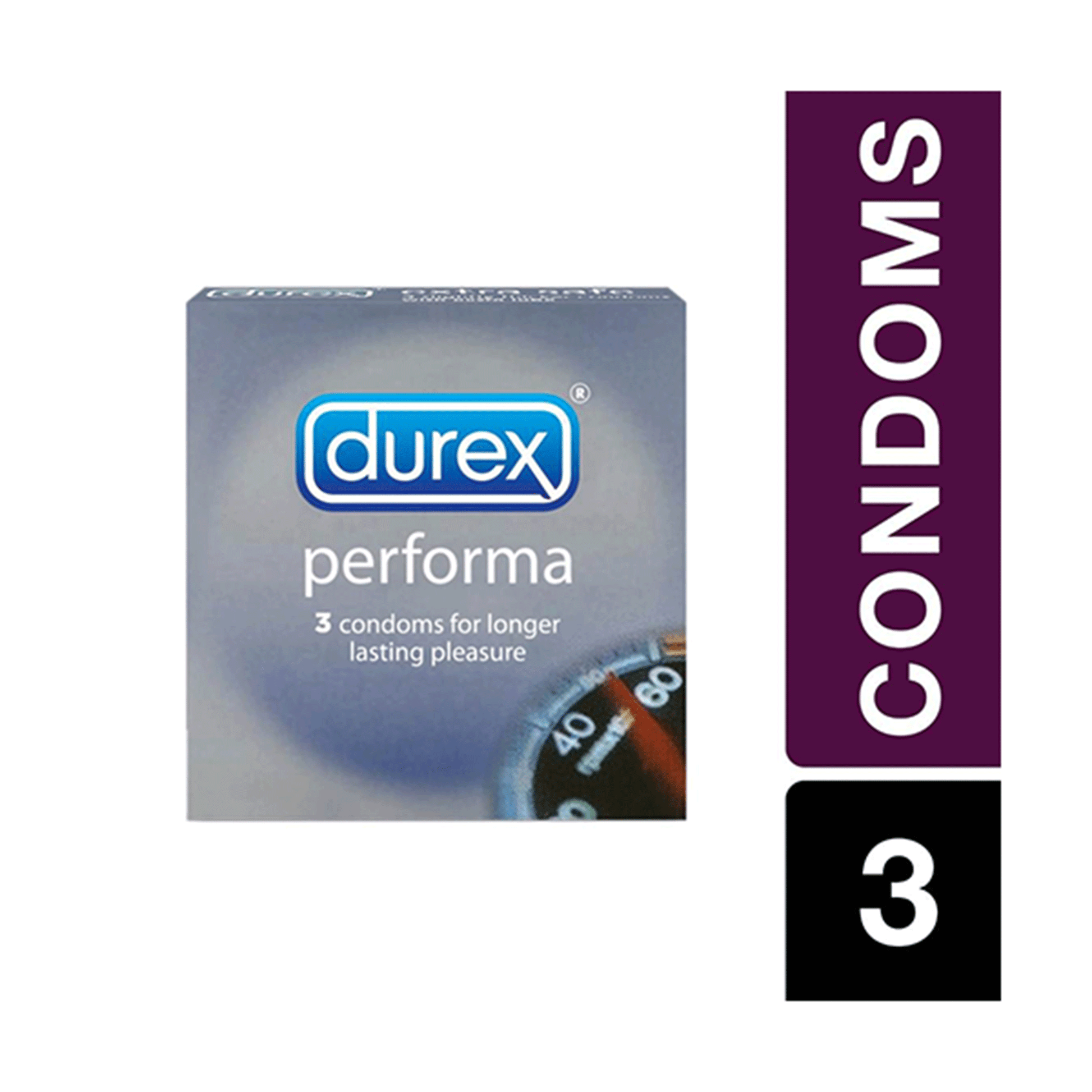 DUREX, 3 CONDOMS Performa