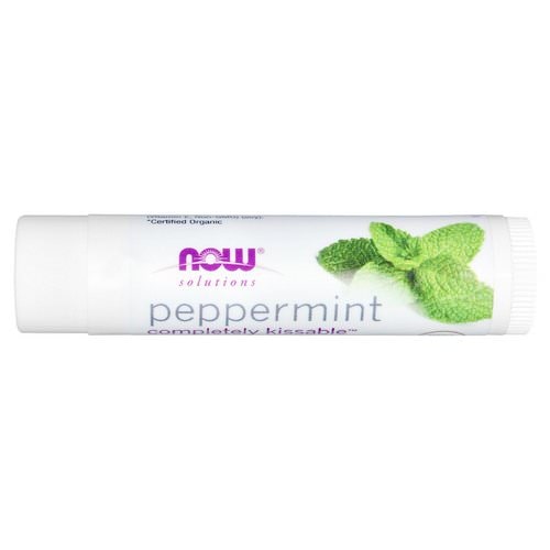 NOW PEPPERMINT ORGANIC LIP BALM