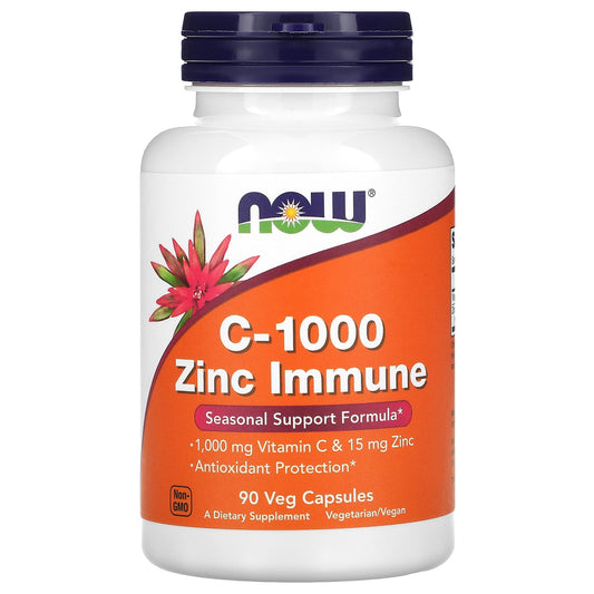NOW C-1000 ZINC IMMUNE, 90 CAPSULES