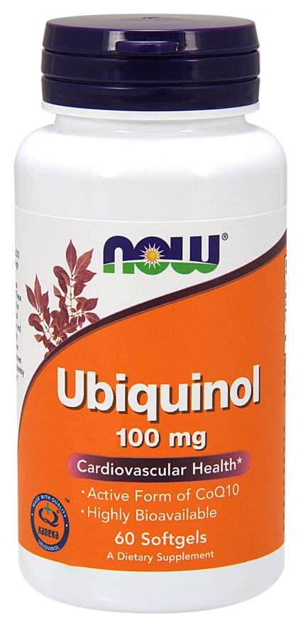 NOW UBIQUINOL 100MG, 60 SOFTGELS