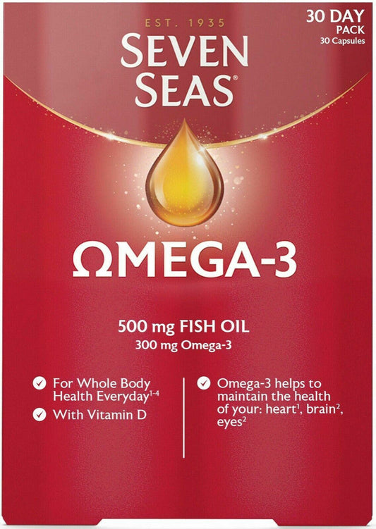 SEVEN SEAS OMEGA-3 500MG FISH OIL 300MG OMEGA-3