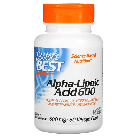 Pre-Order | Arrives in 5–10 Days – DOCTOR’S BEST ALPHA LIPOIC ACID 600MG